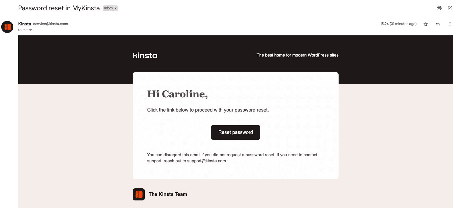 E-mail de redefinição de senha de service@knst.lol.
