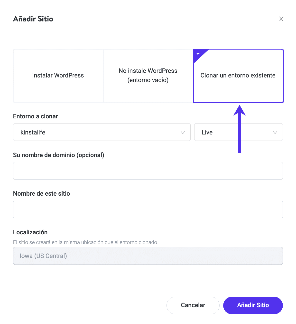 Clonar el sitio de WordPress