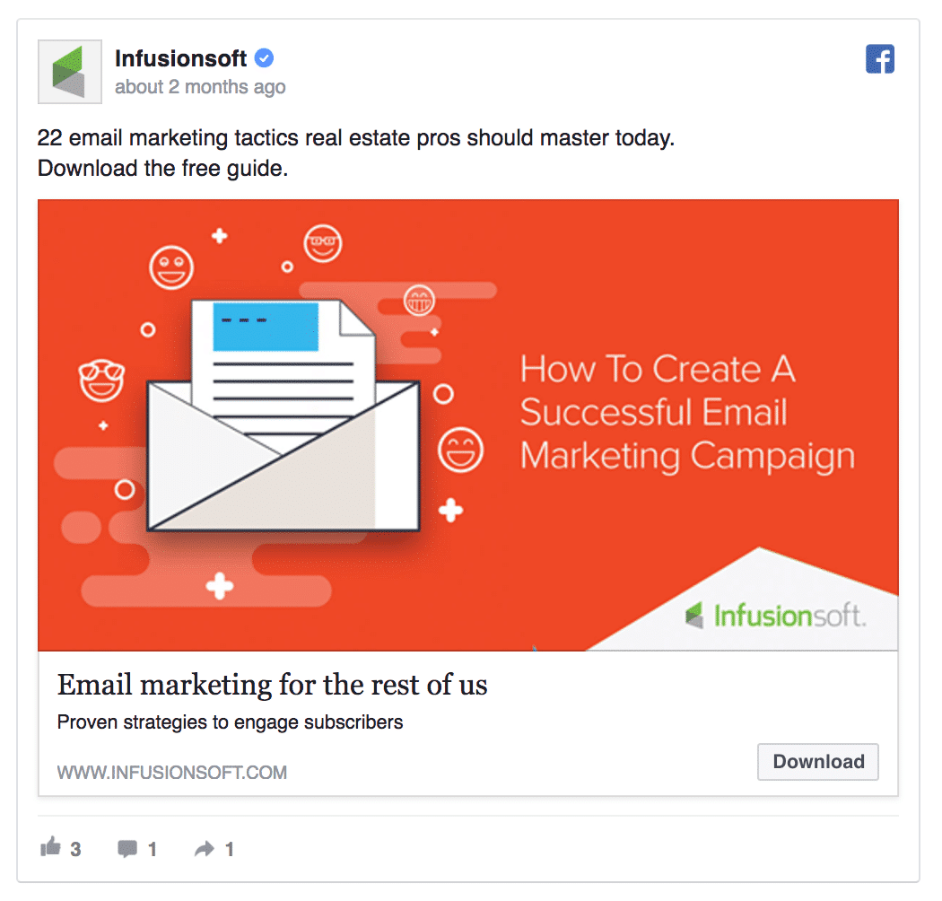 Facebook ad B2B