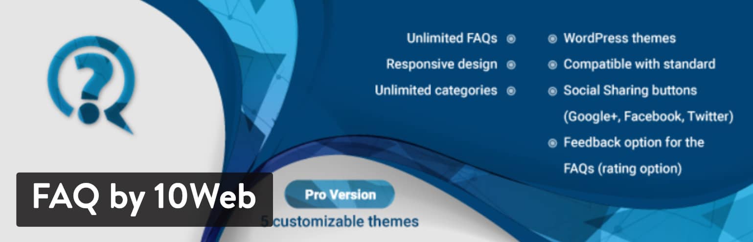 Plugin FAQ by 10Web
