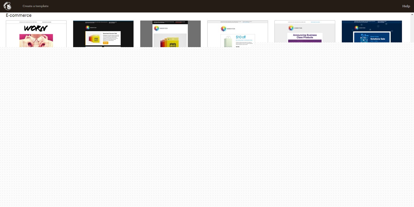 Plantillas de correo electrónico en Mailchimp