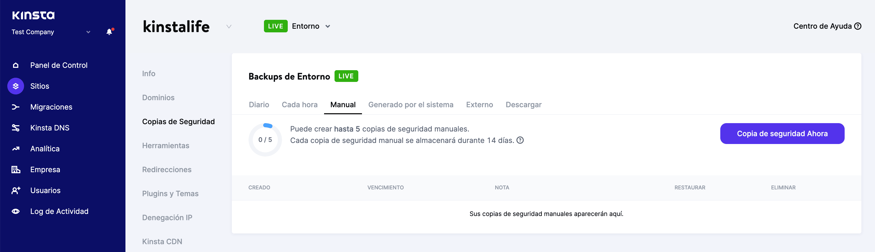 Haz clic en el botón
