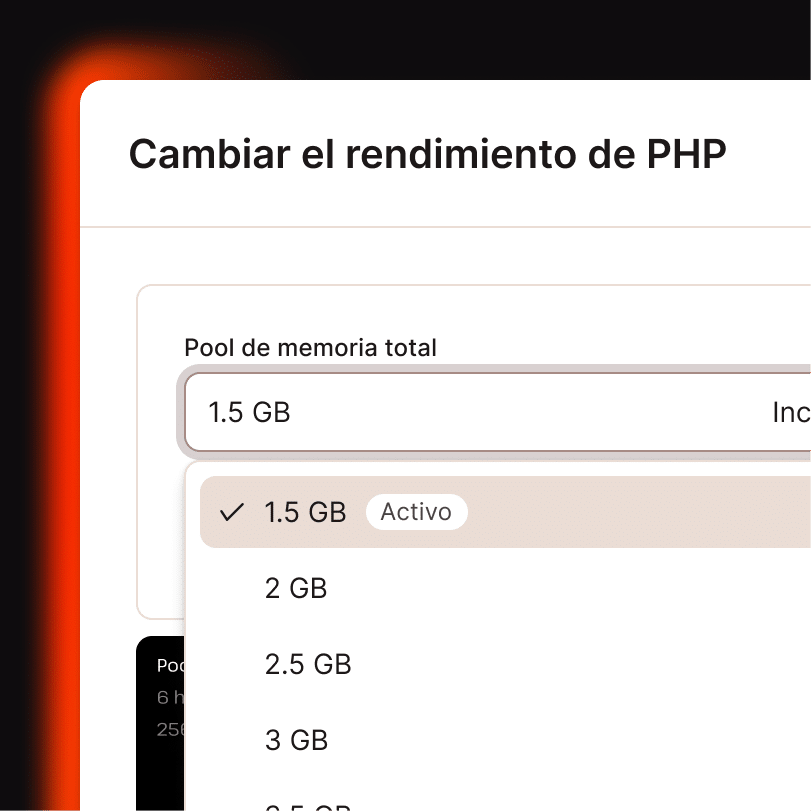 Más memoria total
