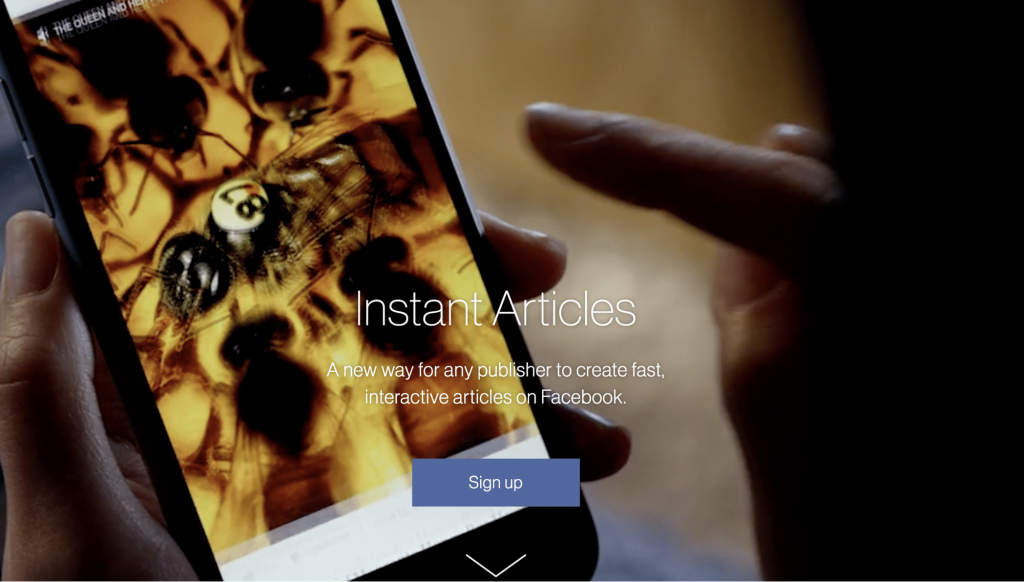 Facebook Instant Articles website Site Facebook Instant Articles
