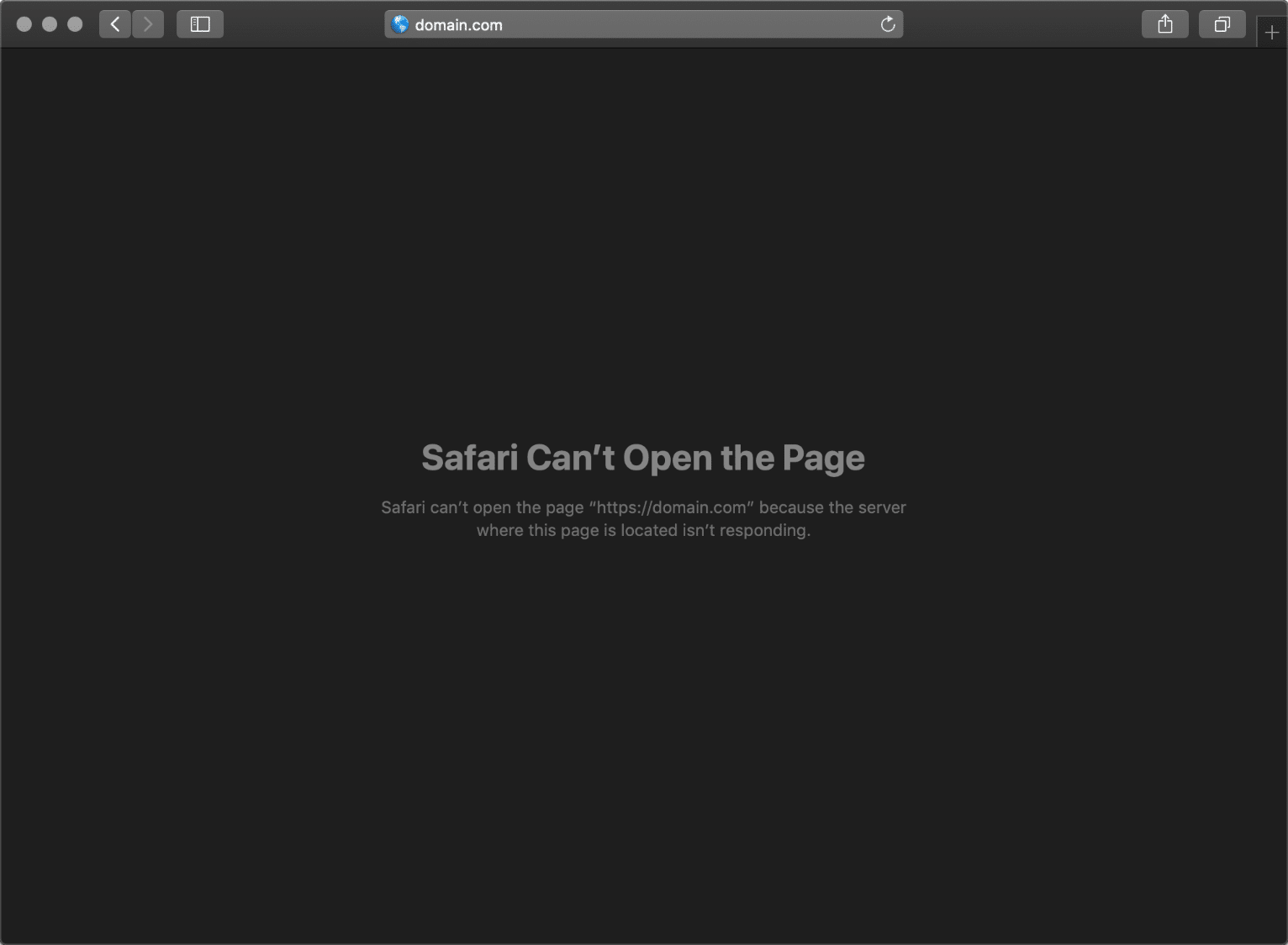Errore ERR_CONNECTION_TIMED_OUT in Safari