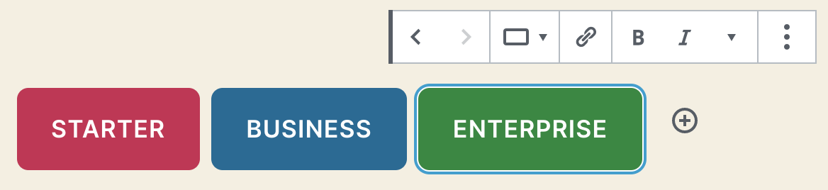 Il nuovo blocco Buttons