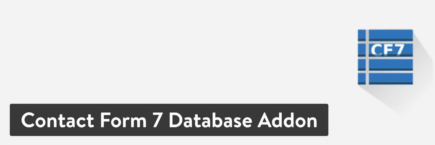 Plugin WordPress Contact Form 7 Database Addon