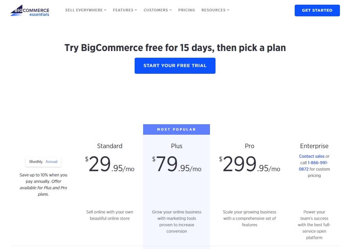 Prezzi BigCommerce