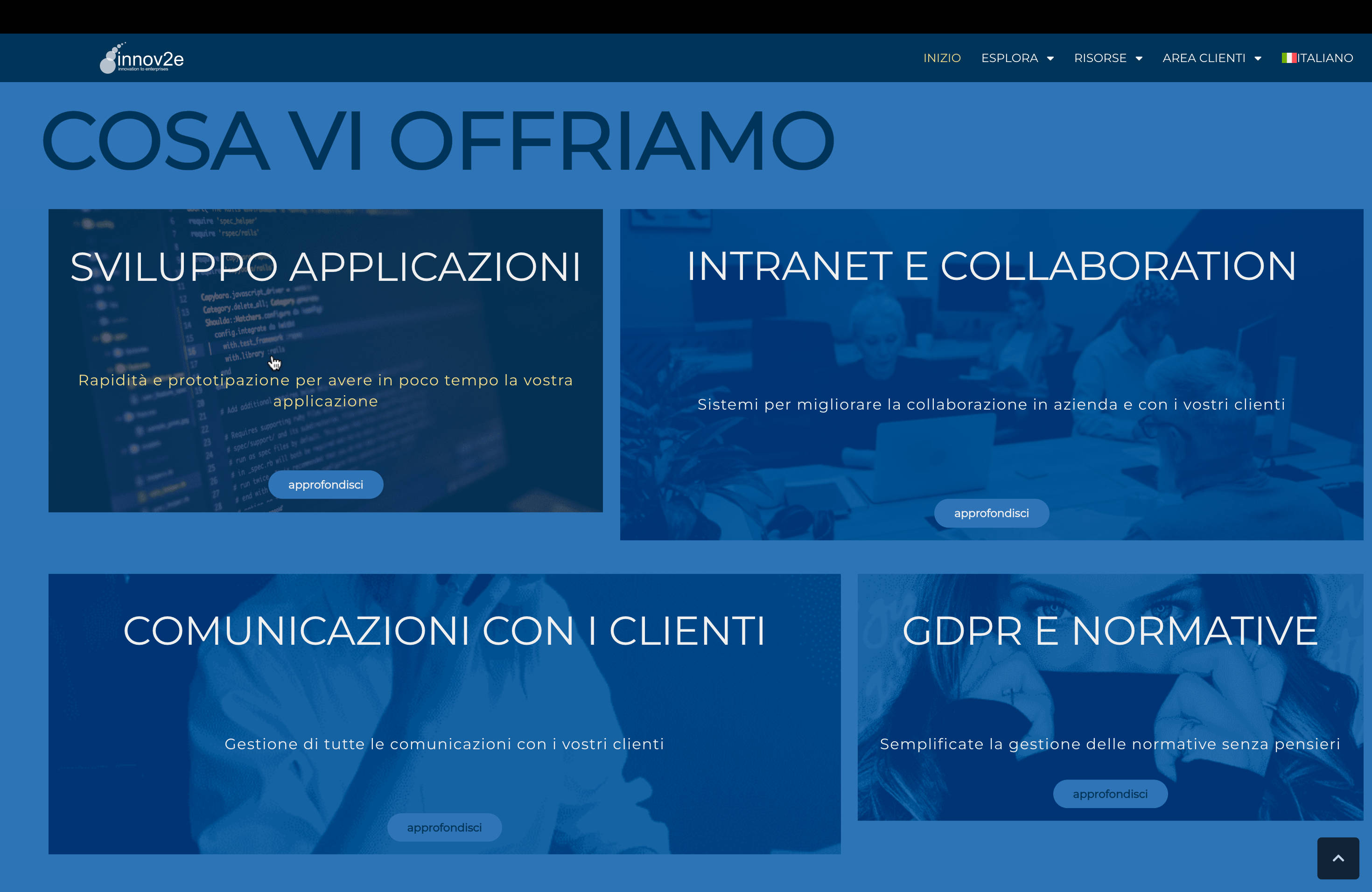 I servizi offerti da Innov2e