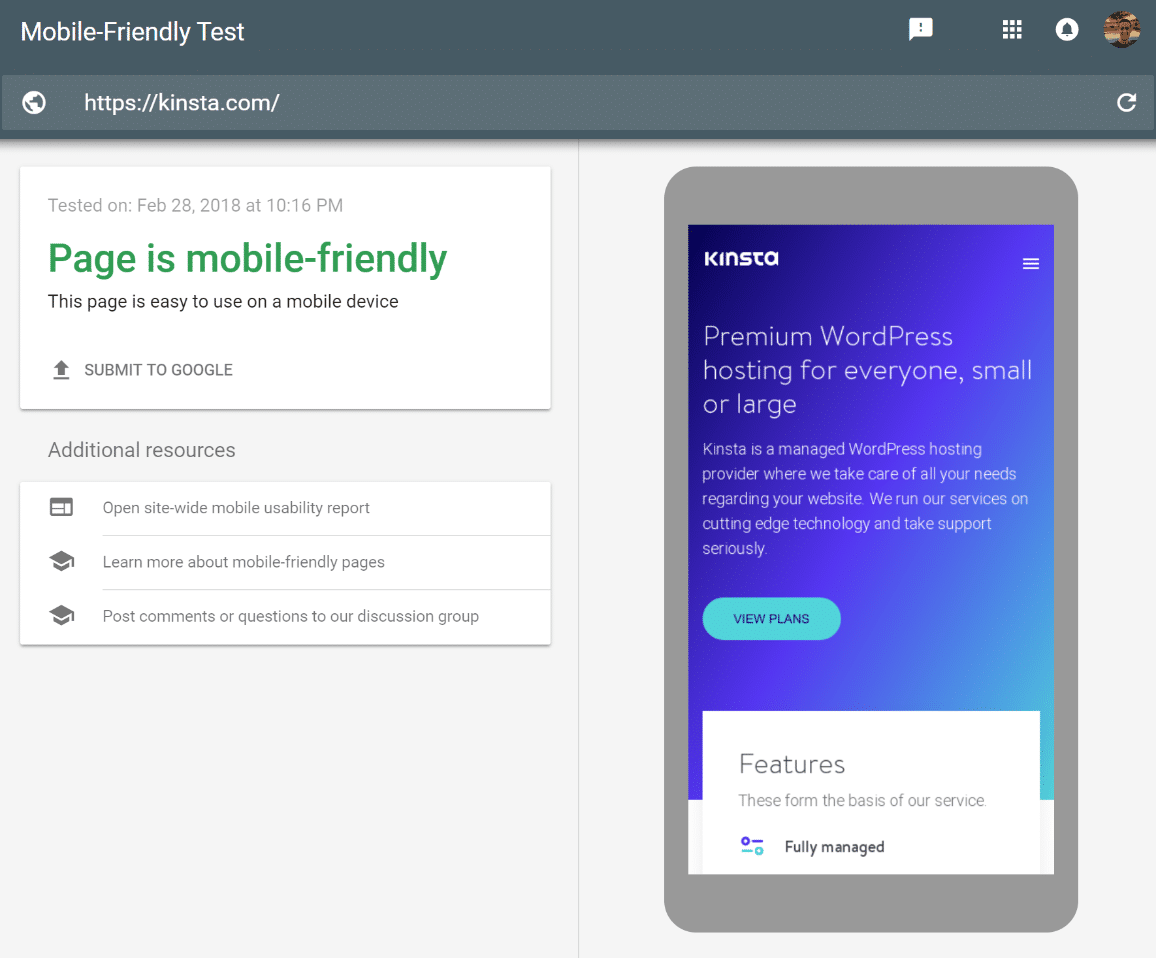 Google mobile-friendly test Google mobile-friendly testtool