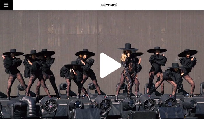 beyonce wordpress site