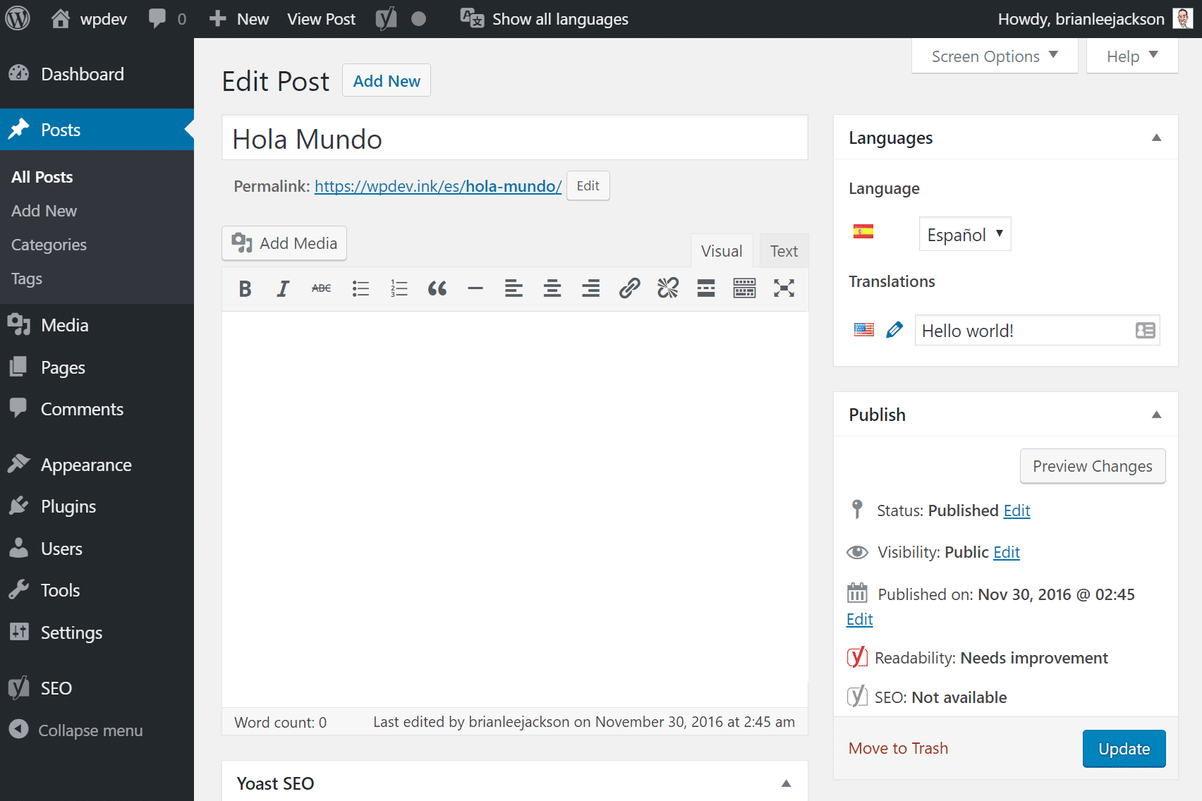Spanish post URL URL voor Spaanse post