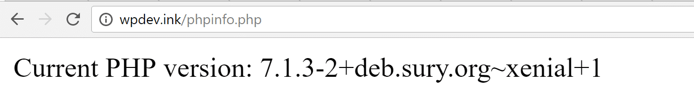 Bekijk je versie van PHP in de browser