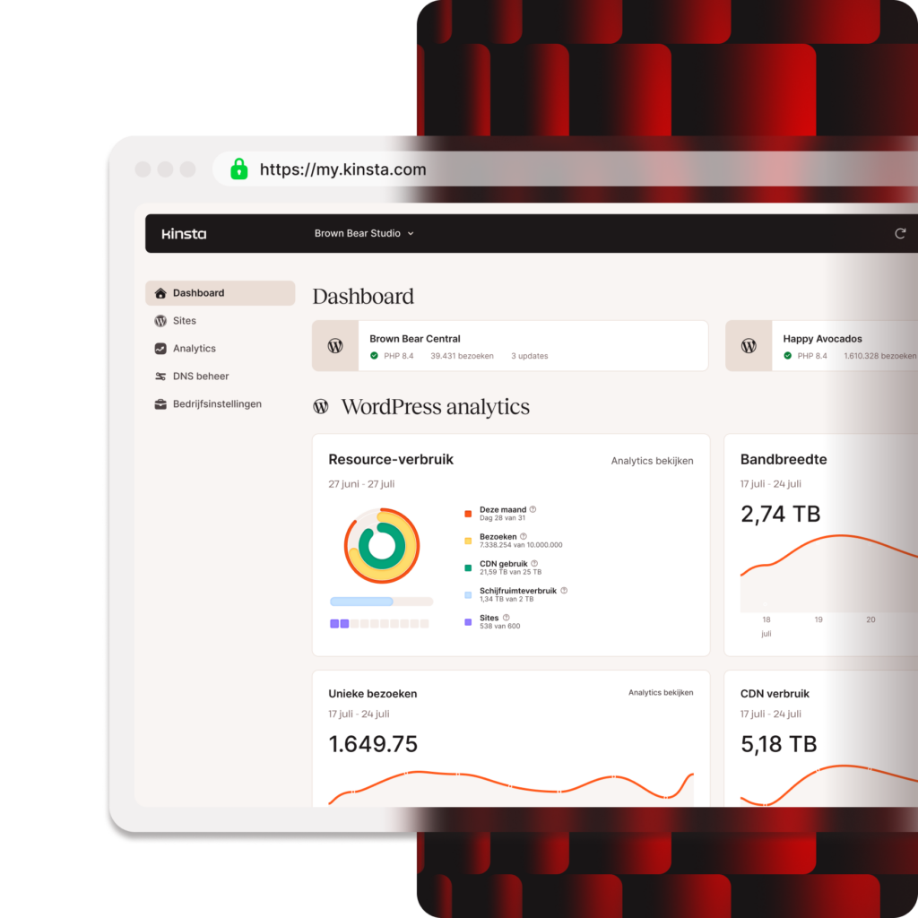 mykinsta dashboard