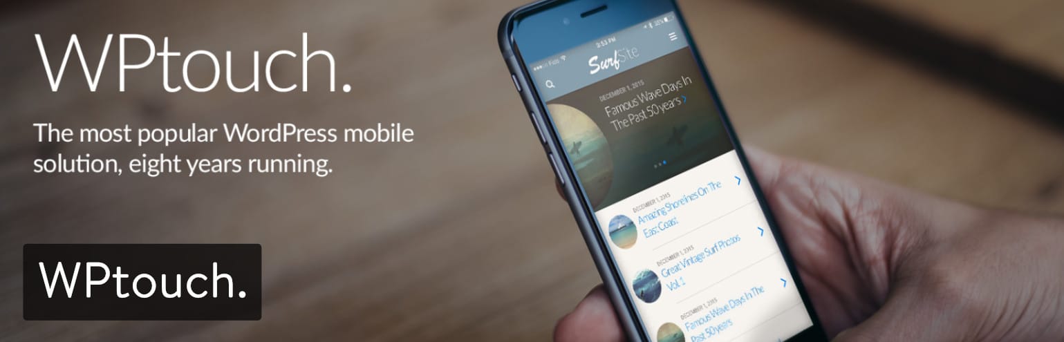 Plugin de mobilidade no WordPress WPtouch
