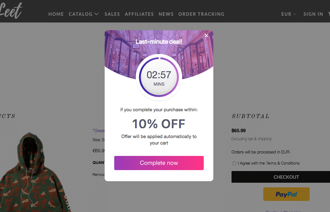 Temporizador de contagem decrescente WooCommerce