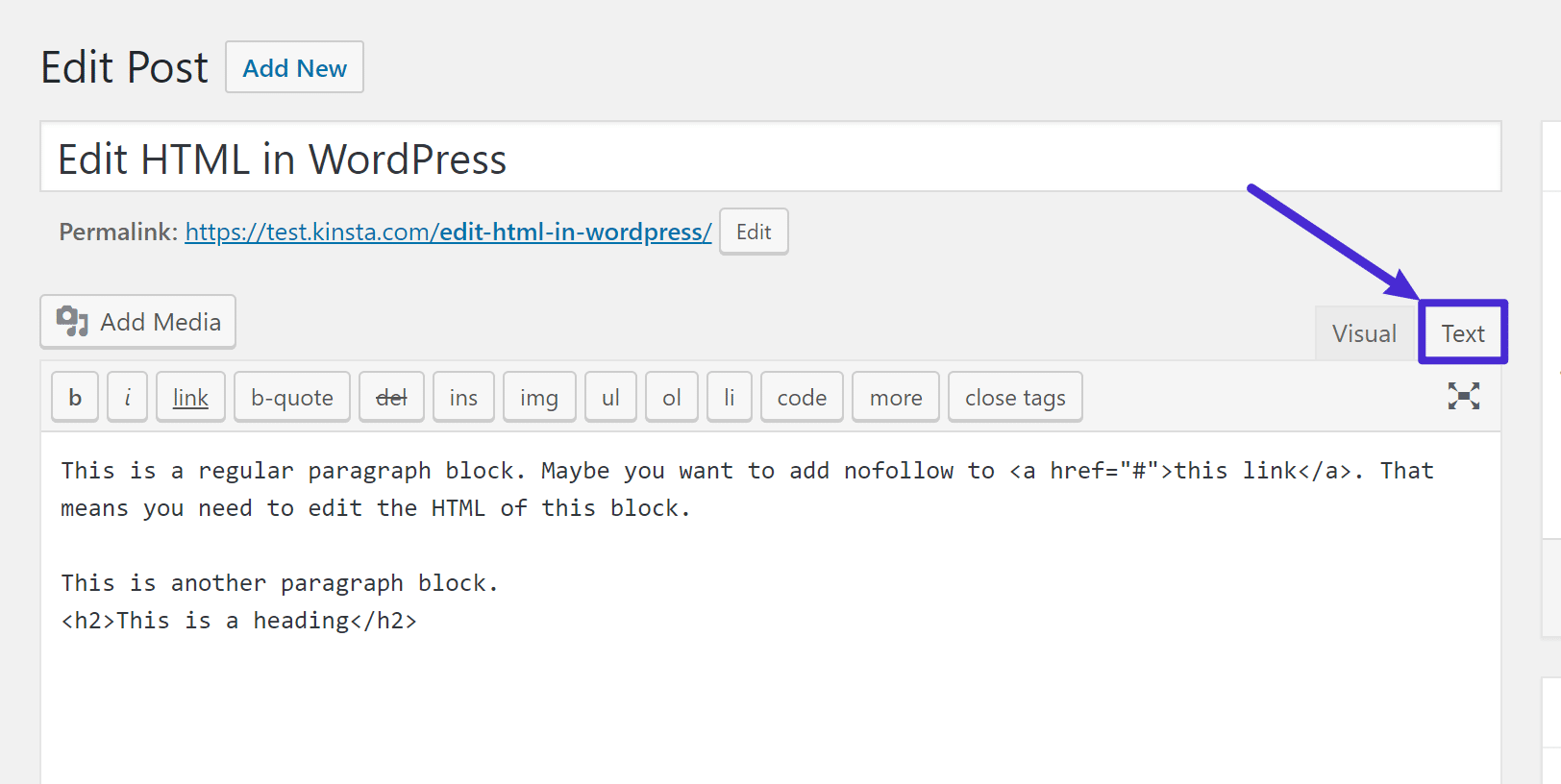 Como editar HTML no Editor Clássico do WordPress