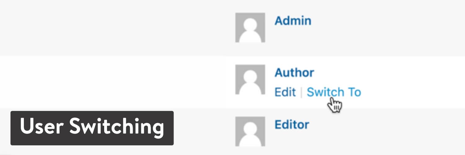 User Switching plugin do WordPress