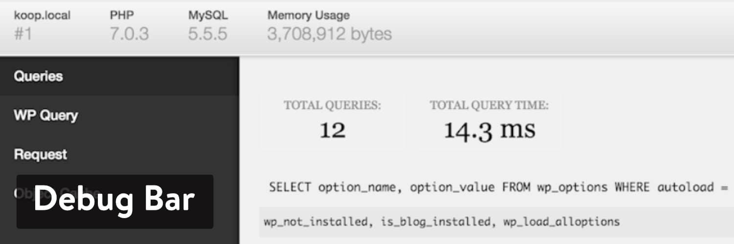 Debug Bar do WordPress plugin
