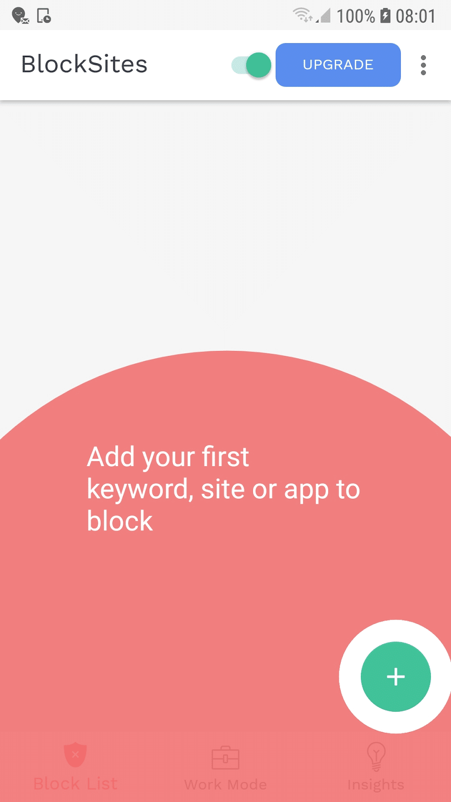 Bloqueando seu primeiro site