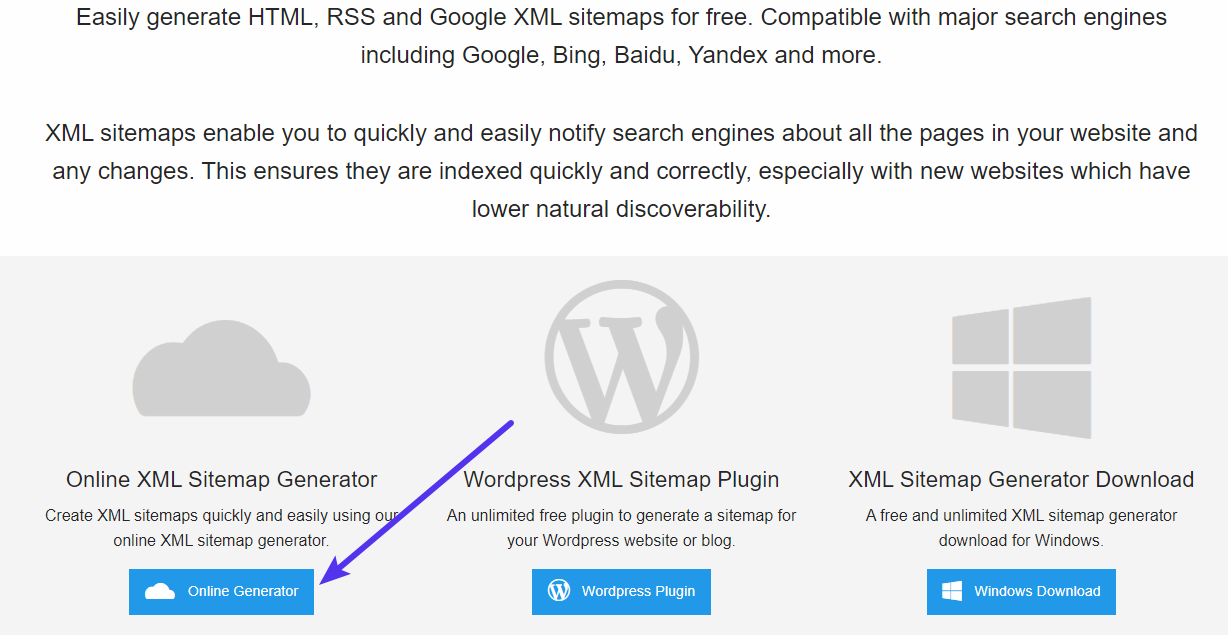 XML Sitemap Generator