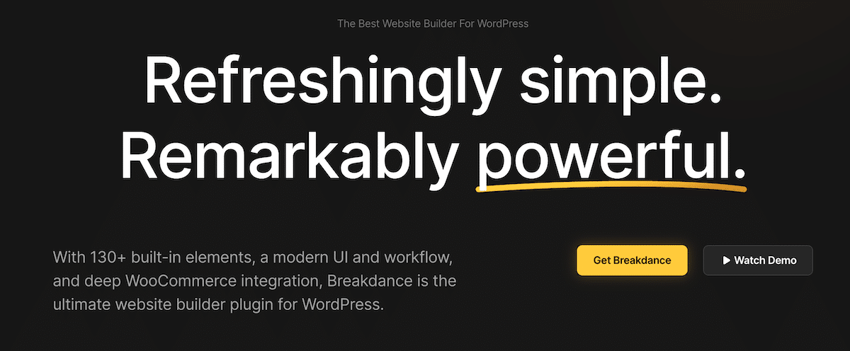 Breakdance website builder