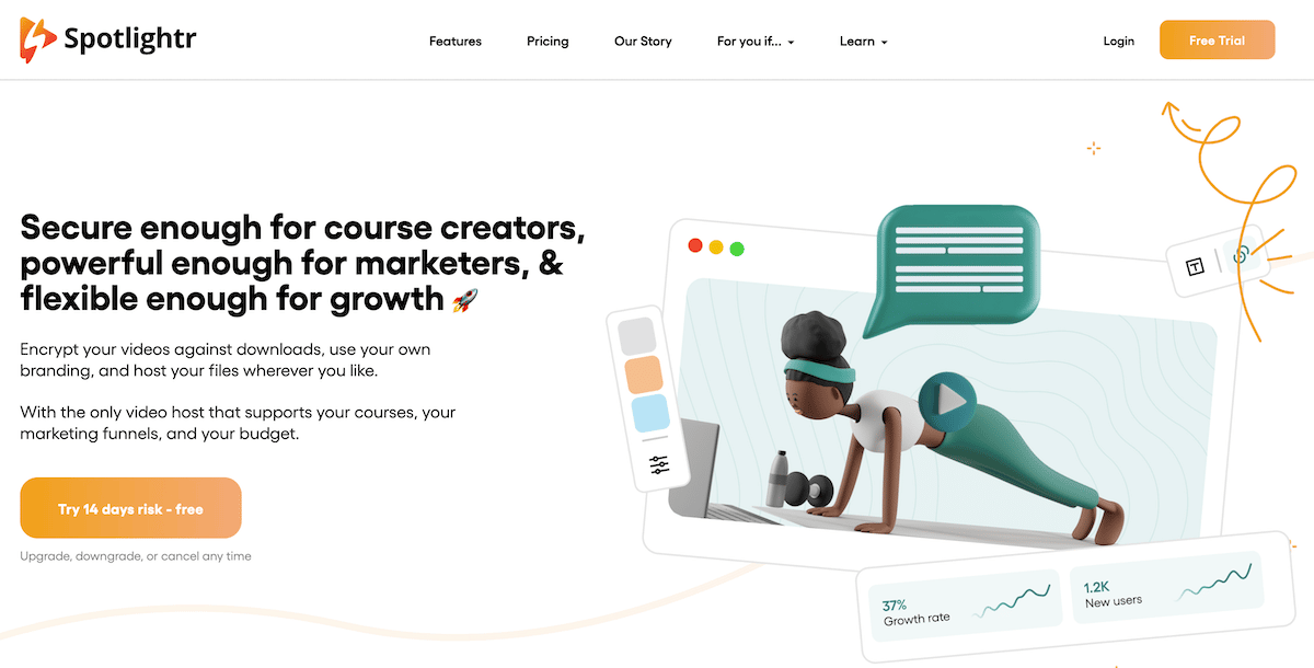 Spotlightr homepage
