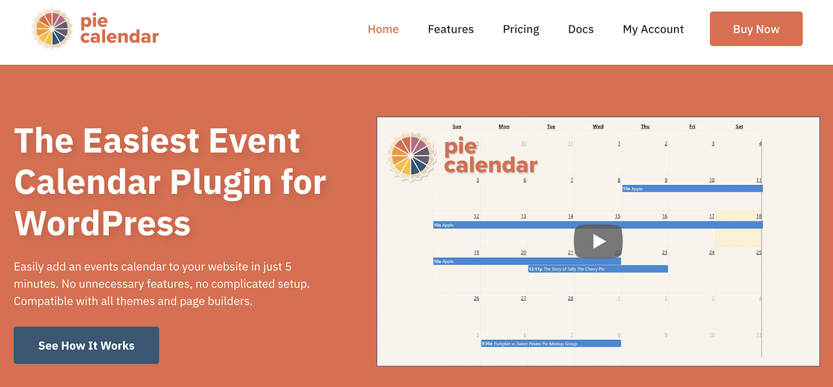 Pie Calendar