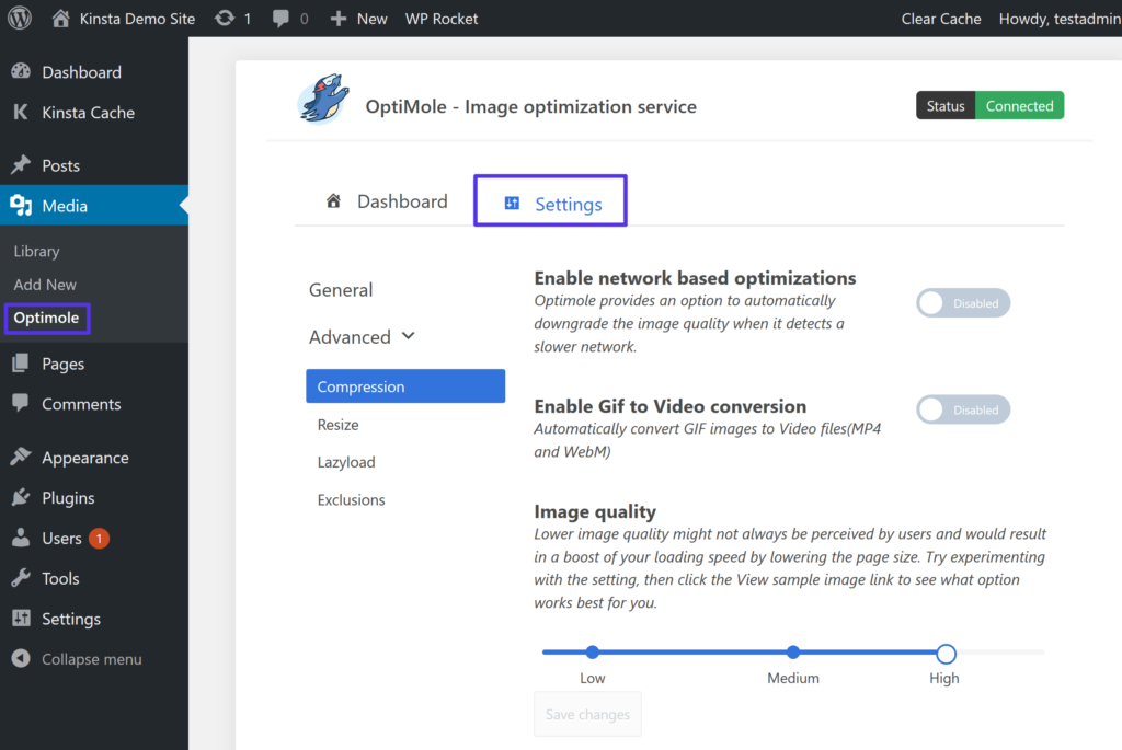 Optimole activa por defecto las imágenes WebP de WordPress.