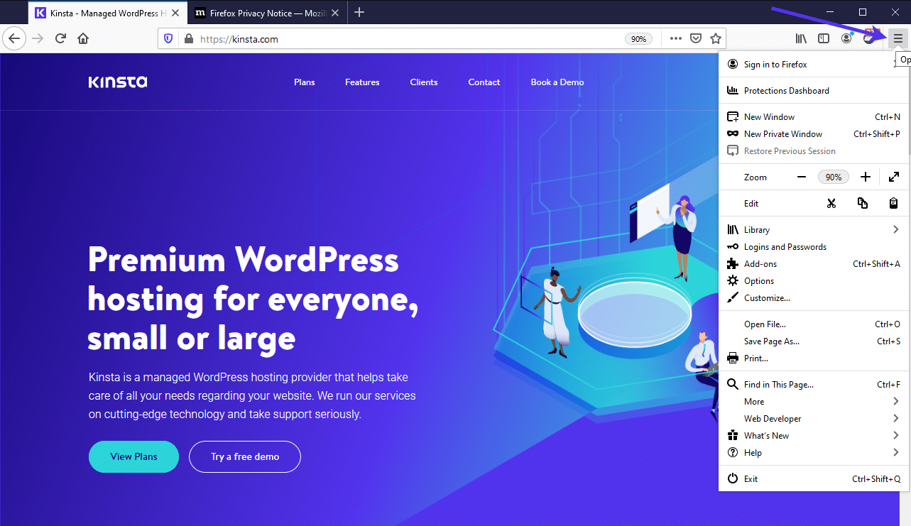 Borrar el caché con el navegador Firefox