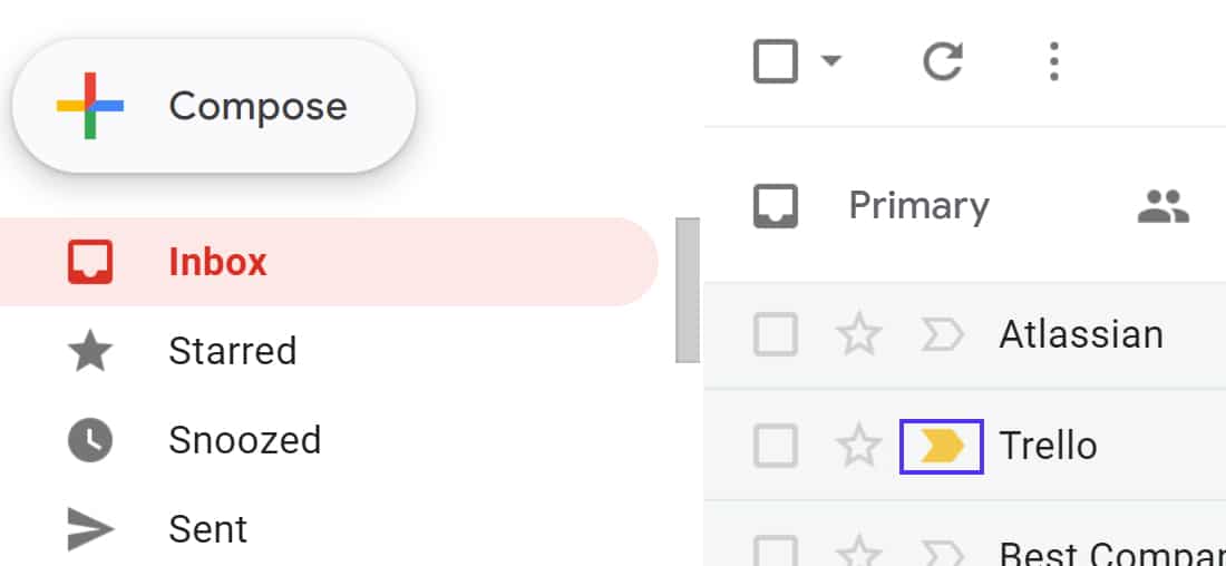 Gmail marca los correos electrónicos 