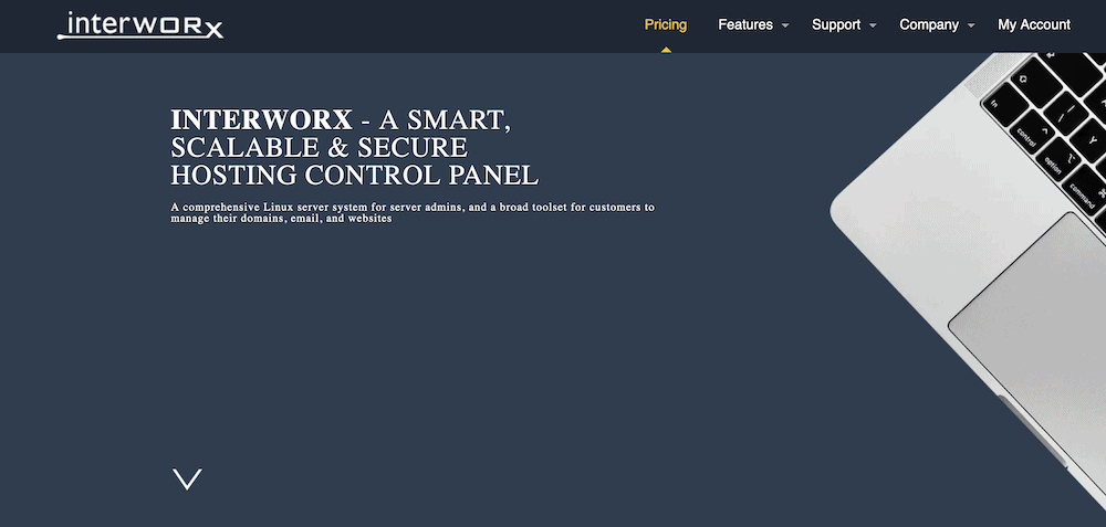 O site da InterWorx.