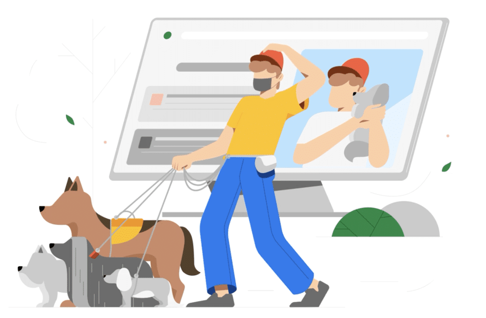Die Startseite von Google Domains.
