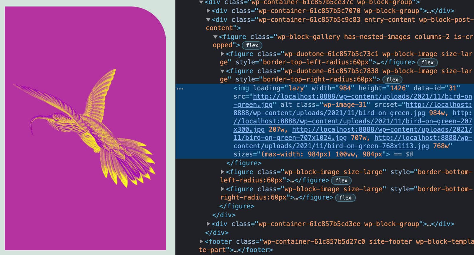 Galerie-Block in WordPress 5.9.