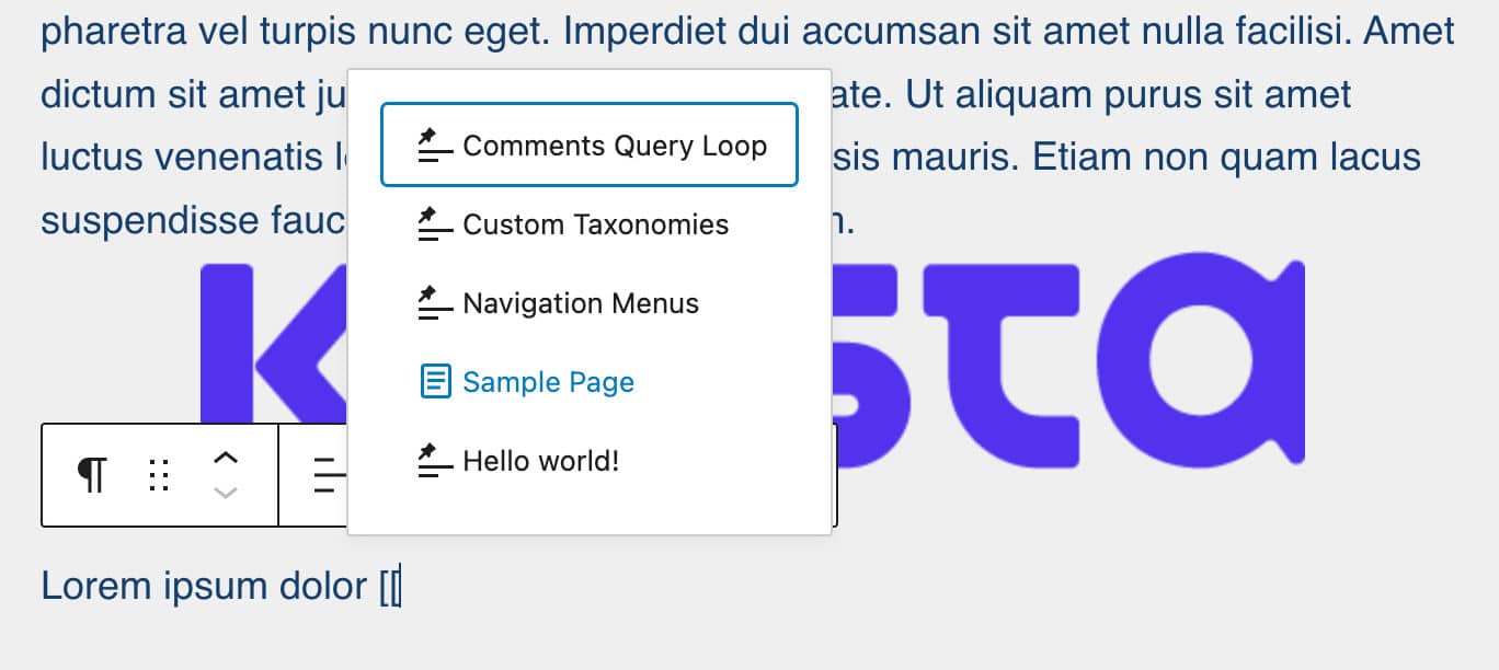 Het toevoegen van interne links in WordPress 6.0 is eenvoudiger.