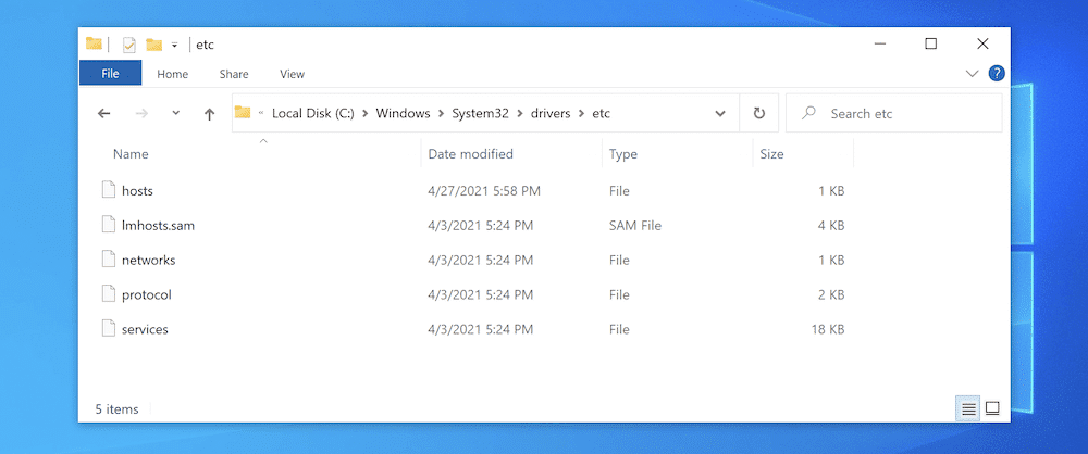 Un explorador de archivos de Windows que muestra el contenido de la carpeta 
