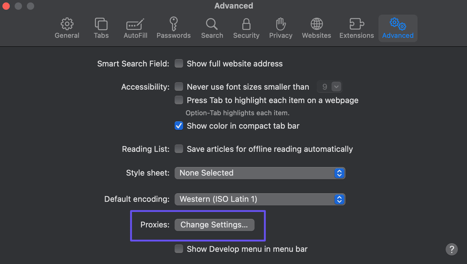 Setting up a proxy only takes a few steps