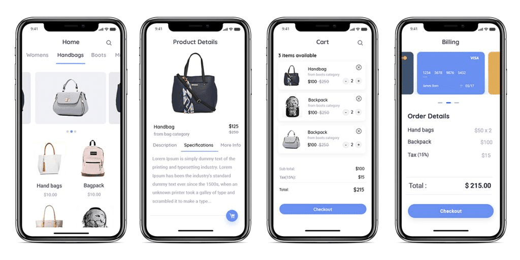 Les applications de commerce électronique peuvent offrir aux utilisateurs une expérience d'achat plus attrayante.