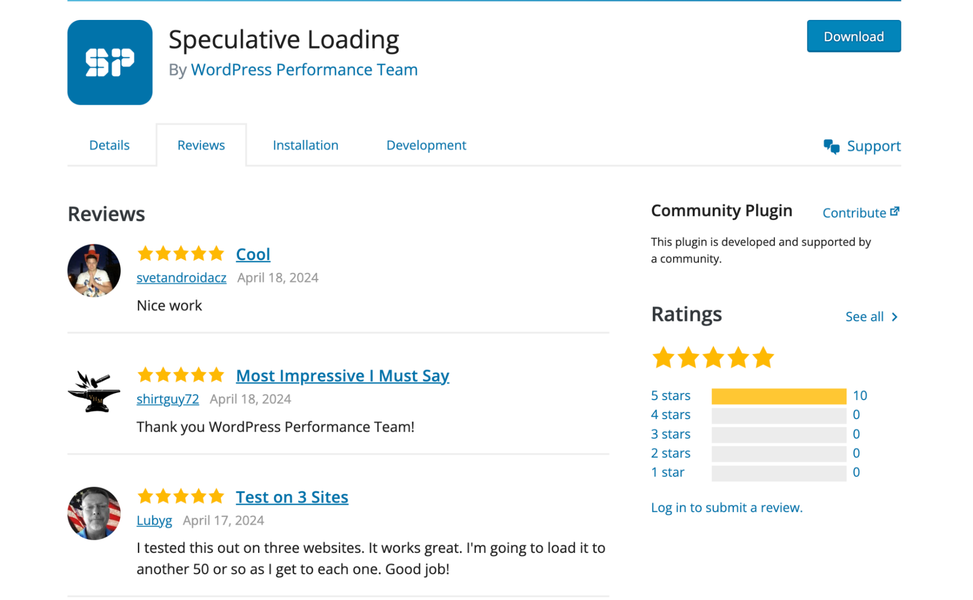 Speculative Loadingのユーザーレビュー