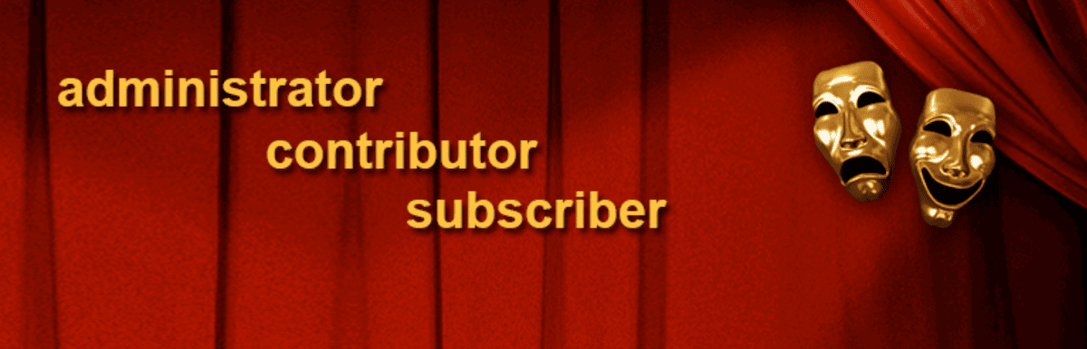 The User Role Editor plugin header image from WordPress.org. This theater-style image shows the words 