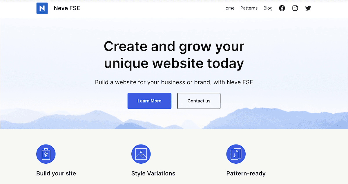 フルサイト編集テーマ「Neve」