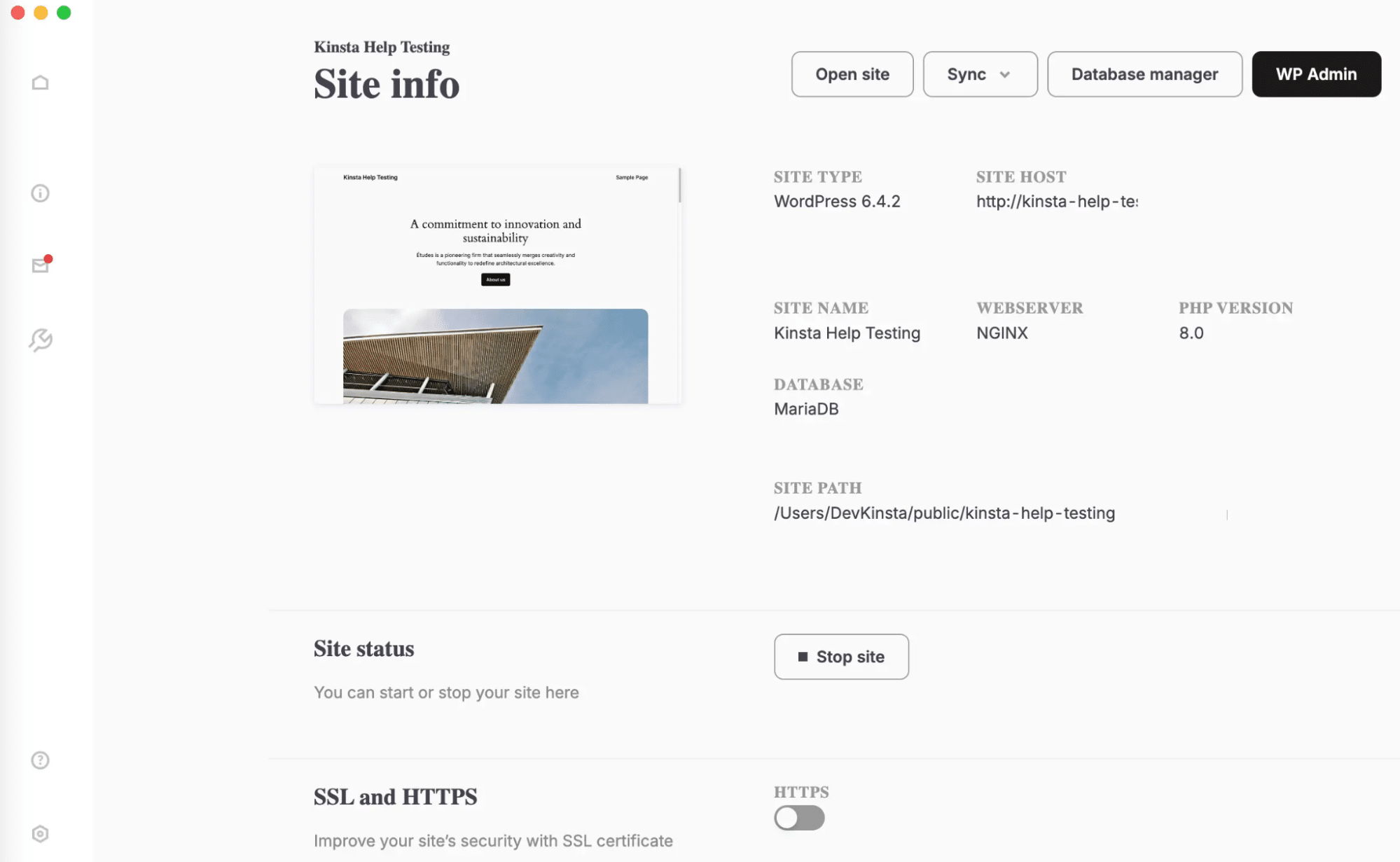 DevKinsta est un outil de développement local WordPress.