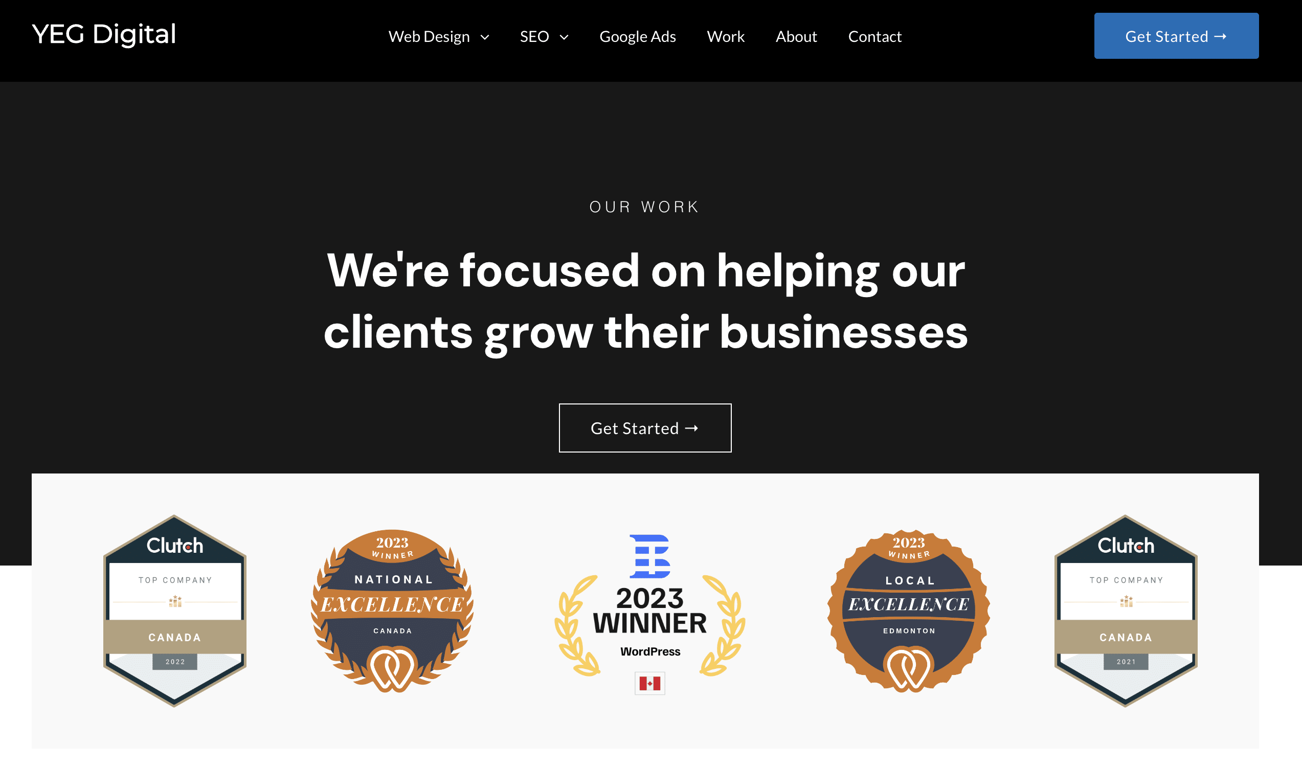YEG Digital's prijzen en erkenning