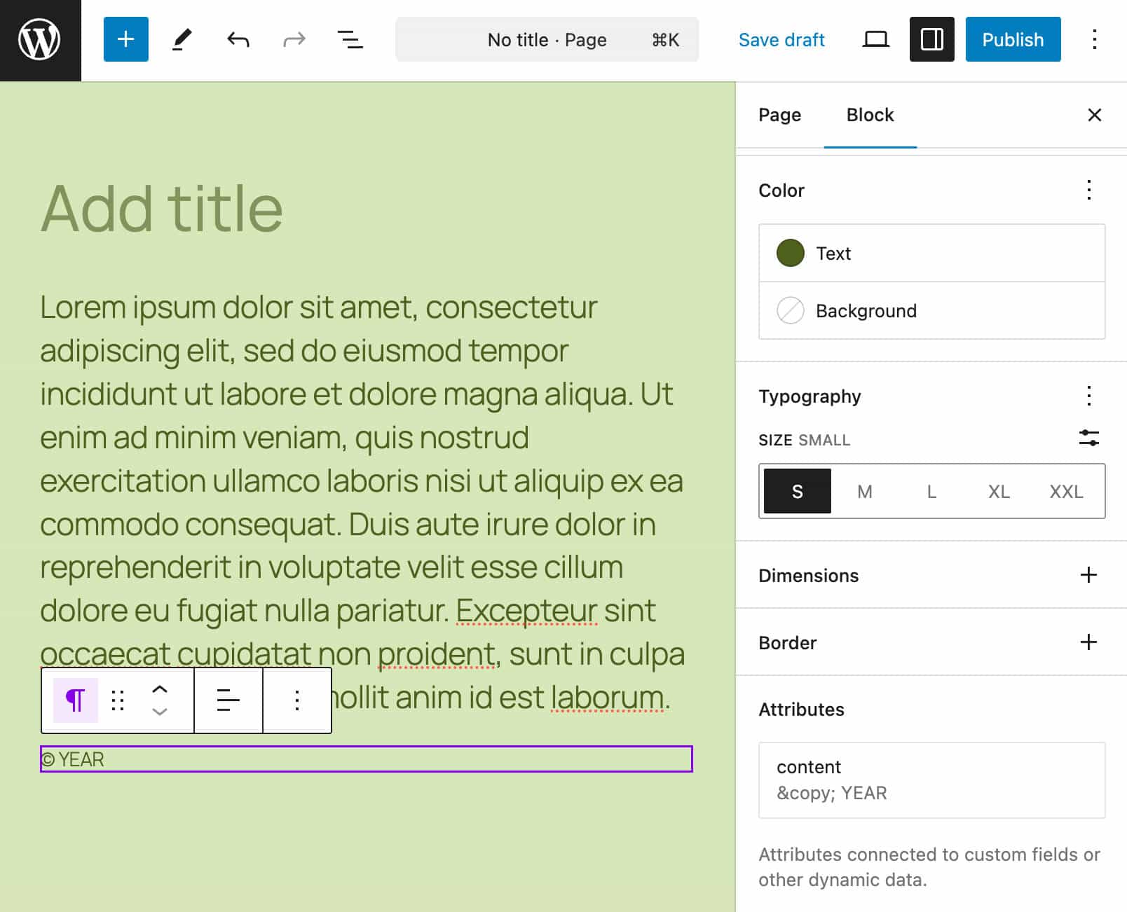 Fonti personalizzate con valori di bootstrapping