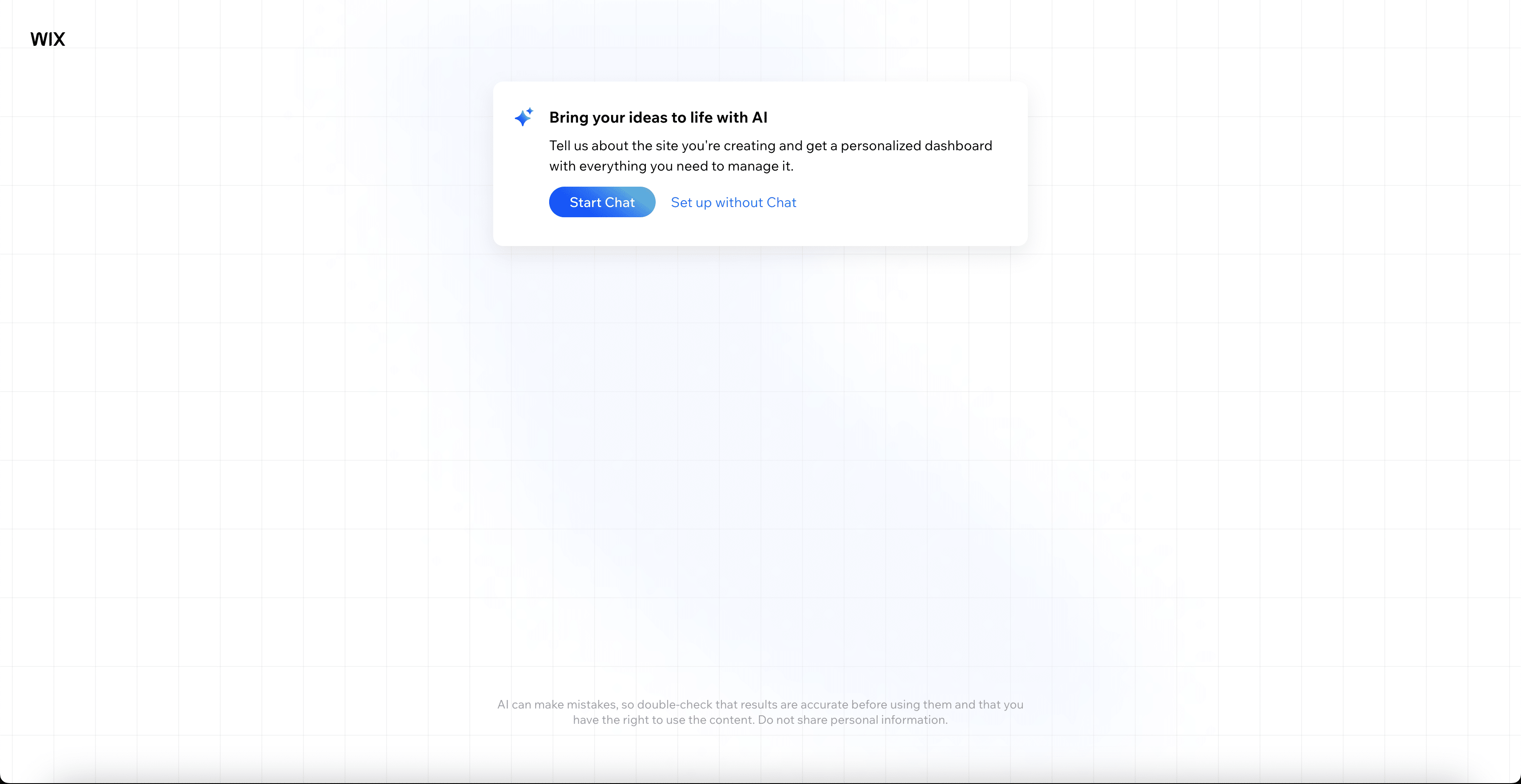 Wix nutzt KI, um die Erstellung von Websites zu vereinfachen.