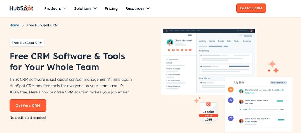 HubSpot CRM facilite le suivi du travail des étudiants.