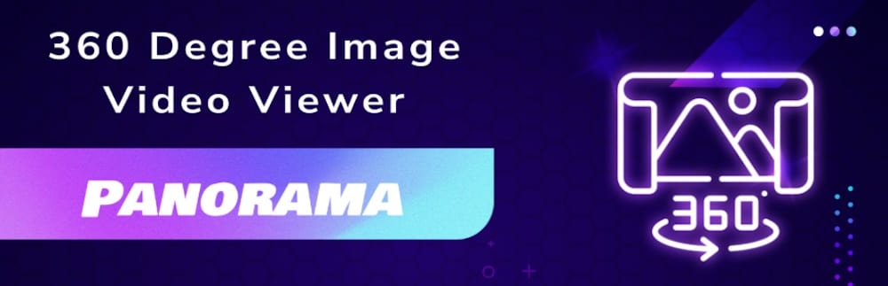 Captura de tela do banner da página do plugin Panorama Viewer no repositório oficial.