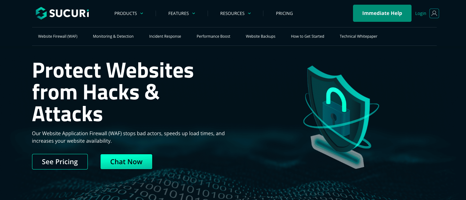 Site do Sucuri WAF.
