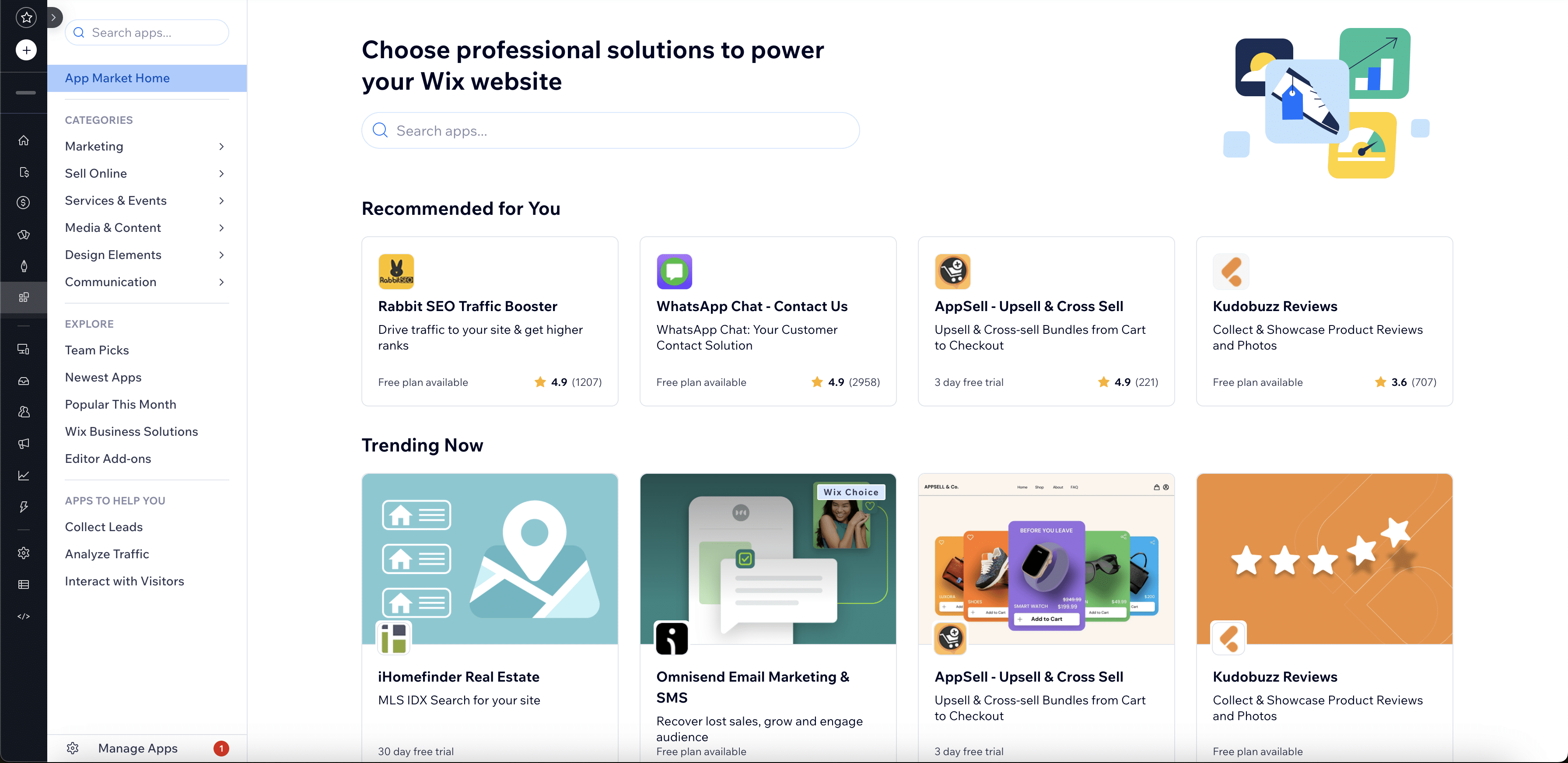 Der Wix App Market