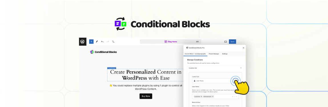 Conditional Blocks plugin